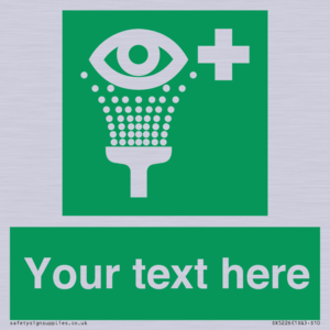 Custom Eye Wash Station Sign